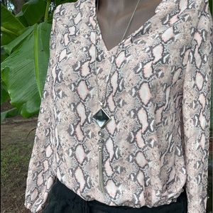 Snake print blouse